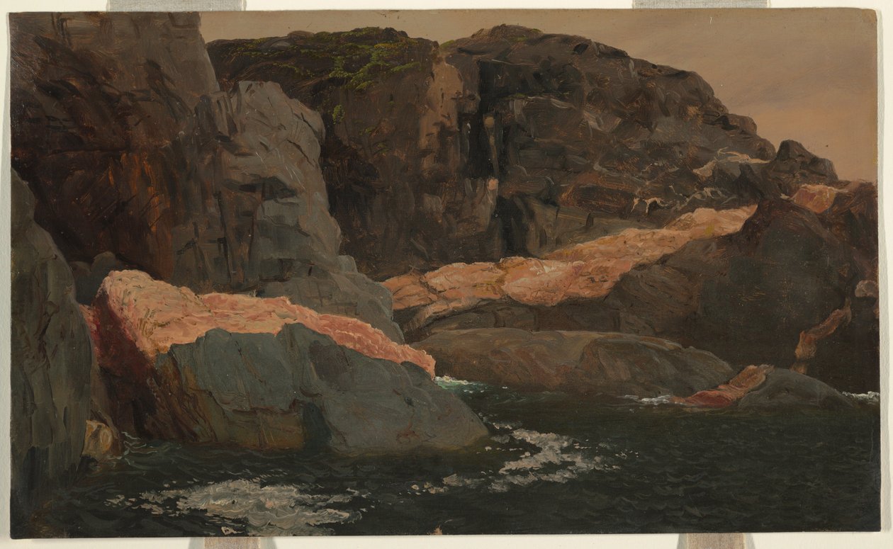 Dibujo, Laborador, Isla Grande, Battle Harbor, 1859 de Frederic Edwin Church