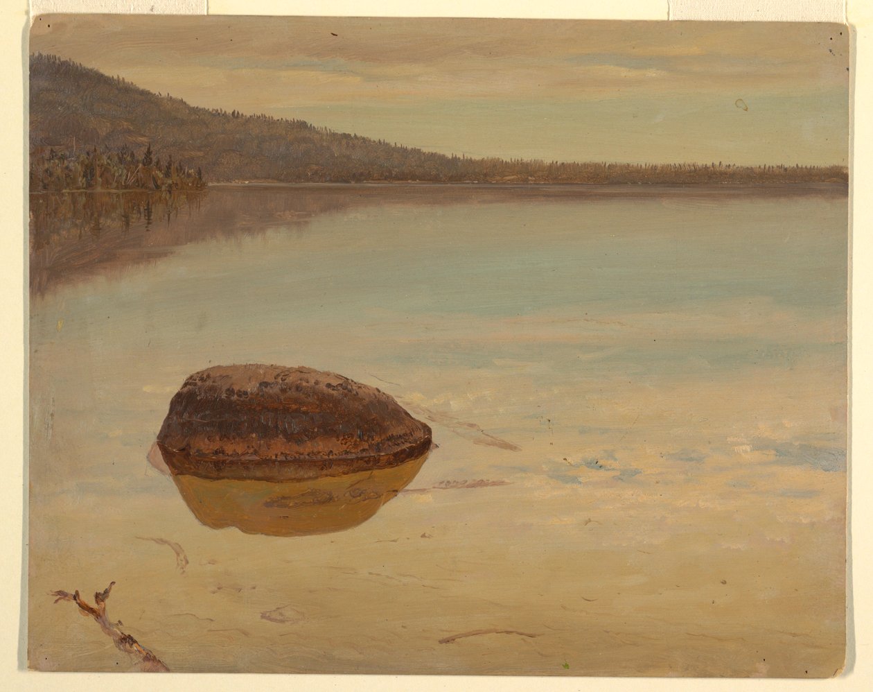 Dibujo, Lago Katahdin , 1870-80 de Frederic Edwin Church