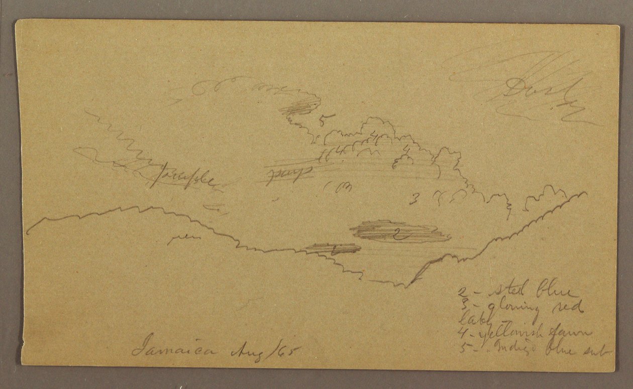 Dibujo, Paisaje, mayo-agosto de 1865 de Frederic Edwin Church