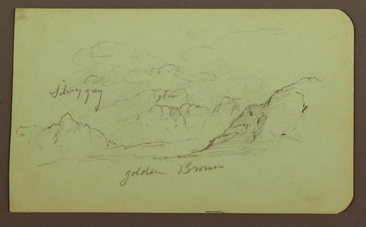 Dibujo, Paisaje; Verso: Figuras, Iglesia, 1883 de Frederic Edwin Church