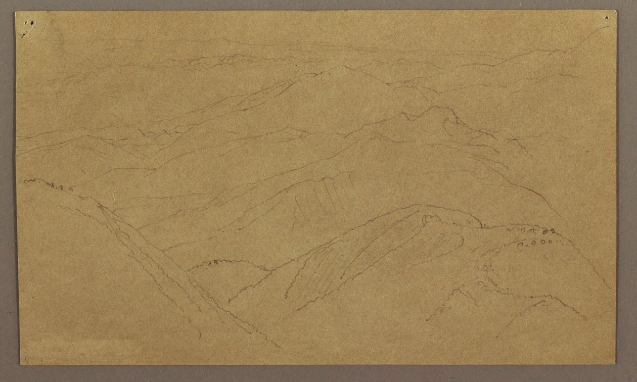 Dibujo, Paisaje; Verso: Árbol en paisaje, Cielo, mayo-agosto 1865 de Frederic Edwin Church