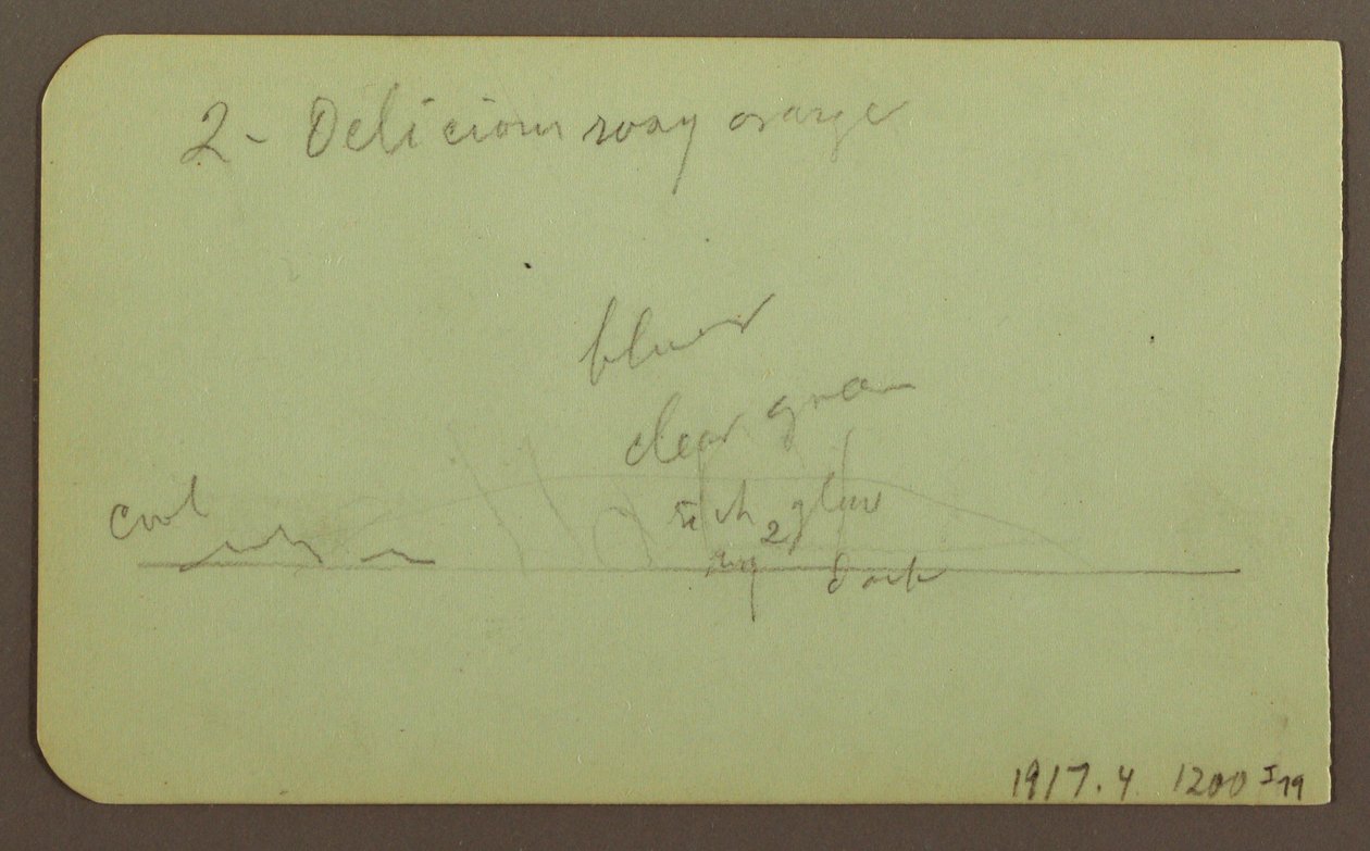Dibujo, Paisaje "cerca de lagos"; Verso: Paisaje, 1883 de Frederic Edwin Church