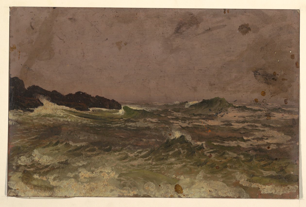 Dibujo, Costa de Maine, 1845-50 de Frederic Edwin Church