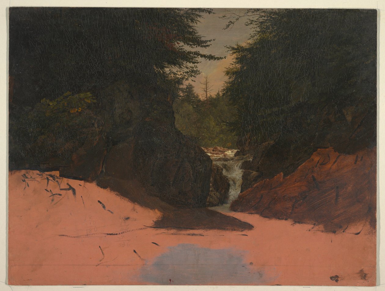 Dibujo, Maine, arroyo de montaña, agosto-septiembre de 1851 de Frederic Edwin Church