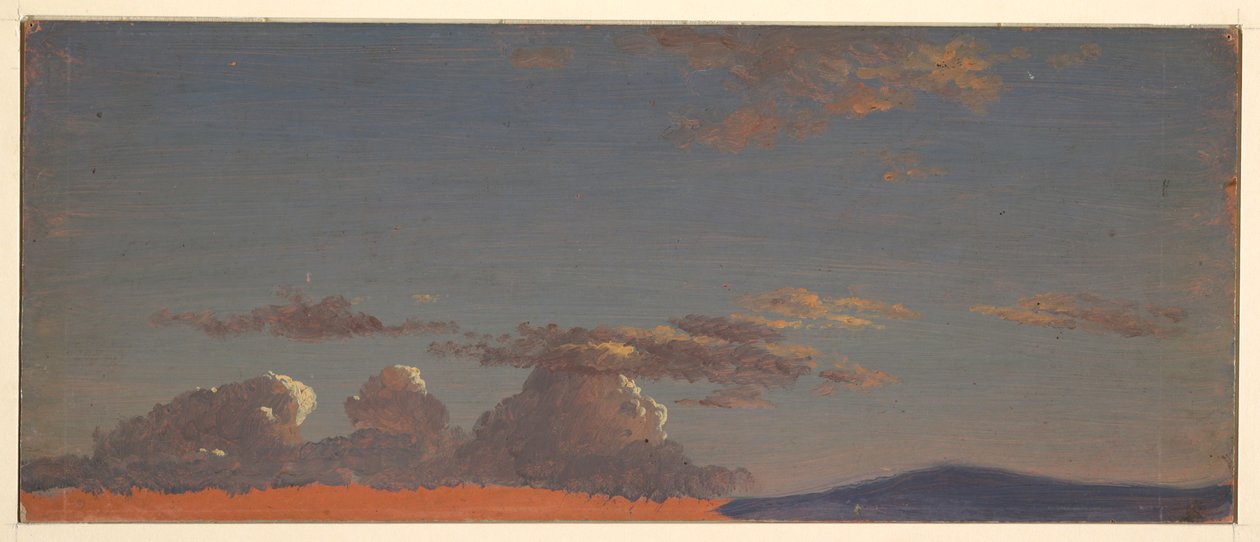 Dibujo, Maine  estudio del cielo, ca. 1868-69 de Frederic Edwin Church
