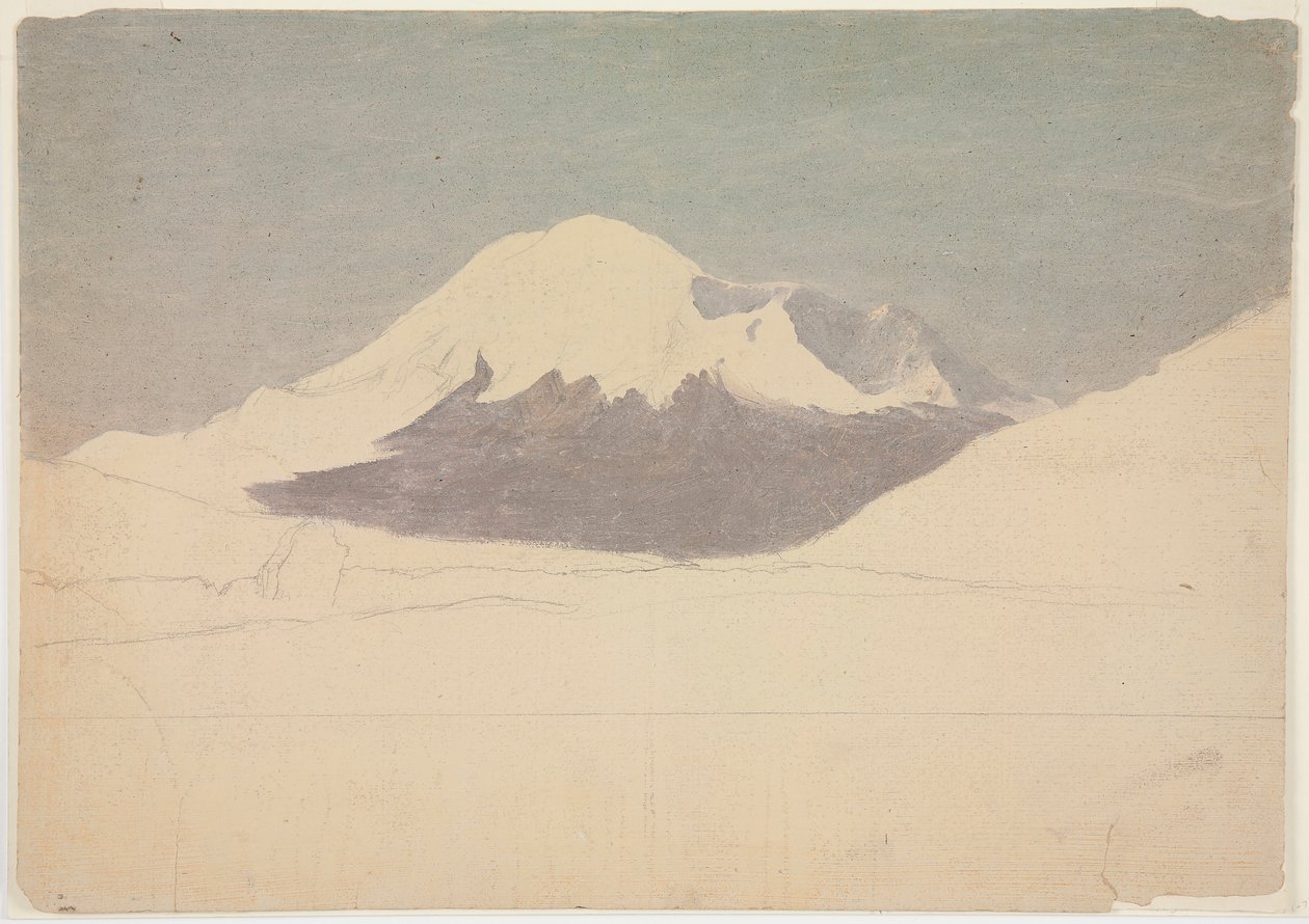 Dibujo, Monte Chimborazo, Ecuador, julio de 1857 de Frederic Edwin Church