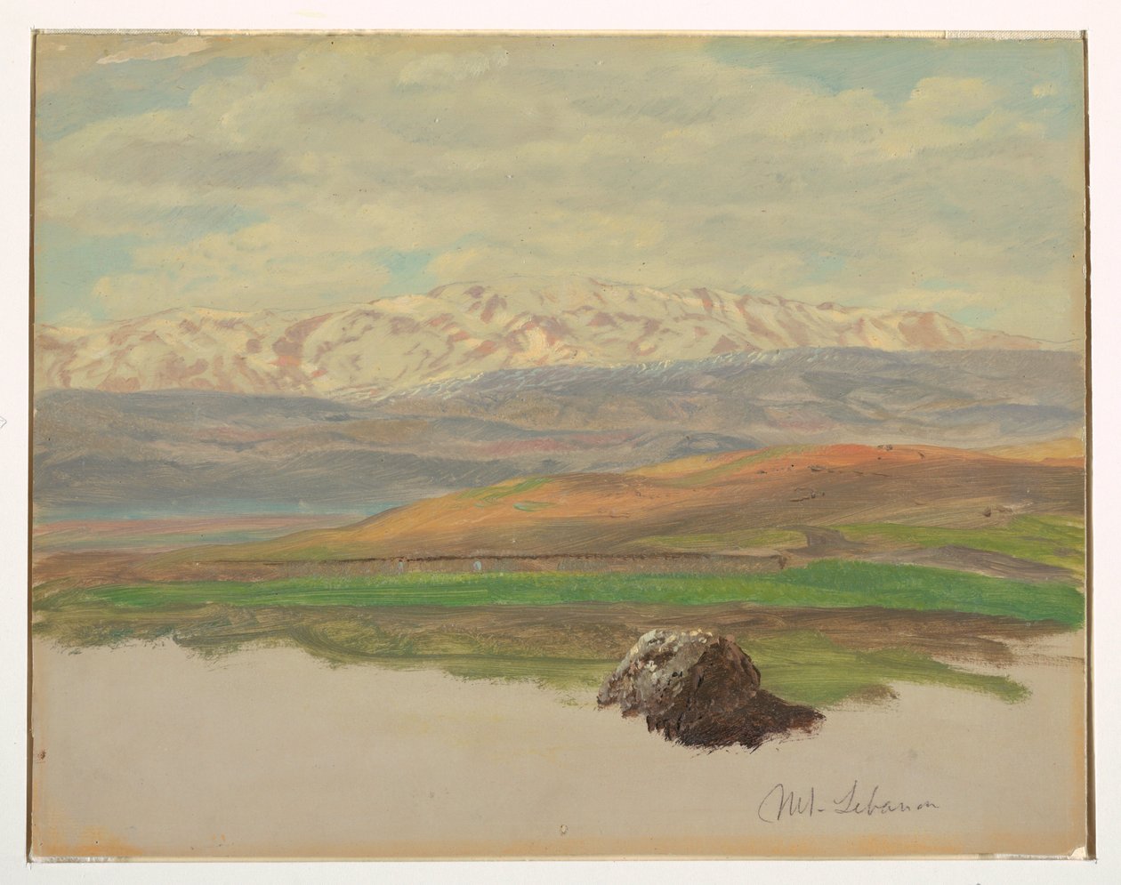 Dibujo, Monte Líbano, mayo de 1868 de Frederic Edwin Church