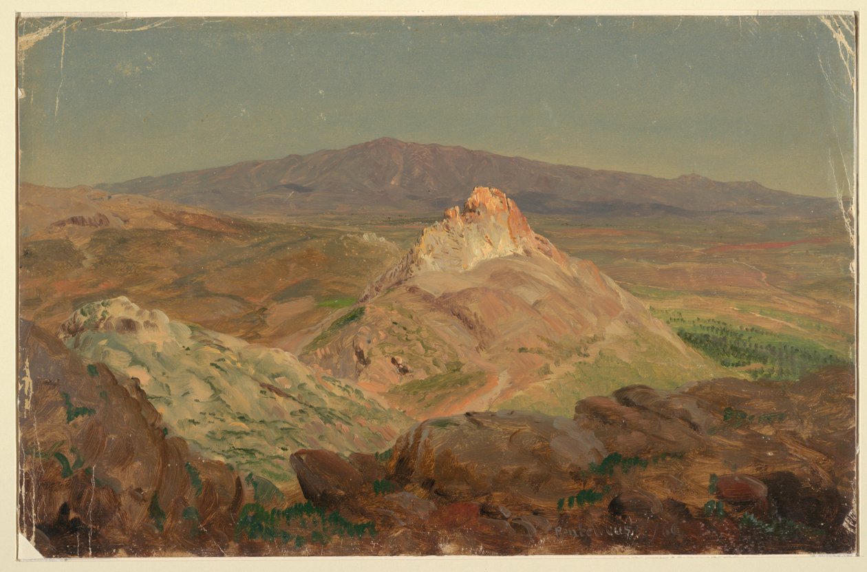 Dibujo, Monte Pentélico, abril de 1869 de Frederic Edwin Church