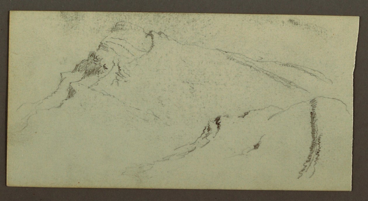 Dibujo, Picos de montaña, posiblemente 1868 de Frederic Edwin Church
