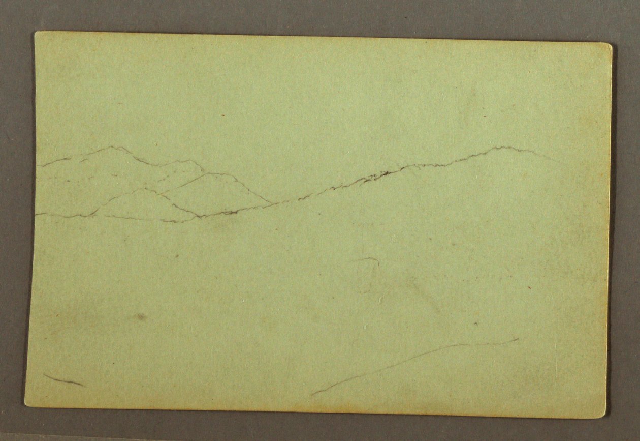 Dibujo, Picos de montaña, posiblemente 1856 de Frederic Edwin Church