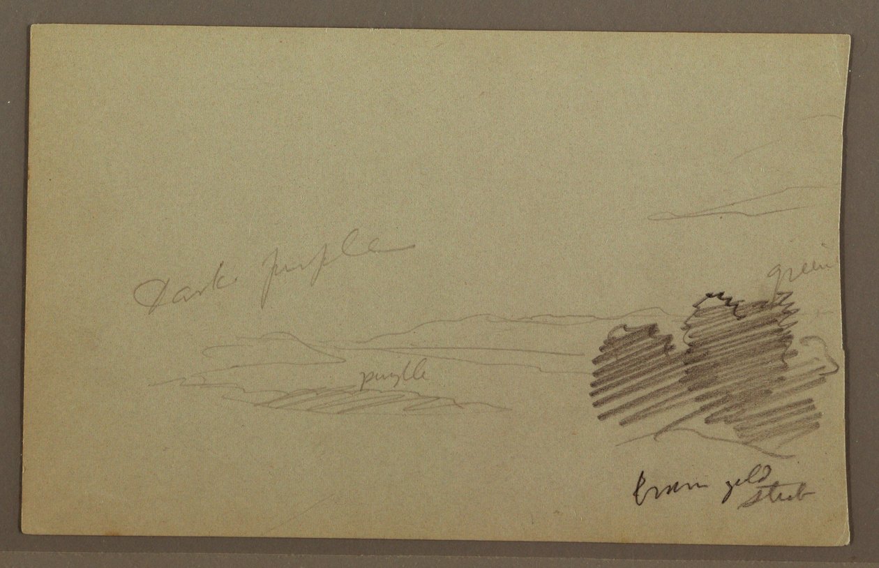 Dibujo, Cordillera, nube, posiblemente 1860s de Frederic Edwin Church
