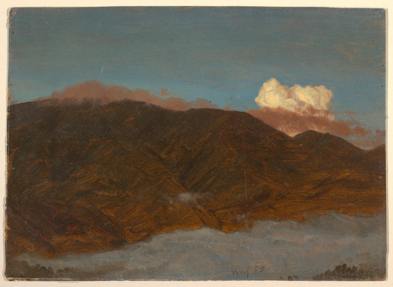 Dibujo, Paisaje montañoso, mayo de 1865 de Frederic Edwin Church