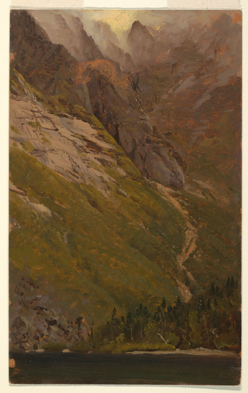 Dibujo, Monte Katahdin, Gran Cuenca, antes de 1878 de Frederic Edwin Church