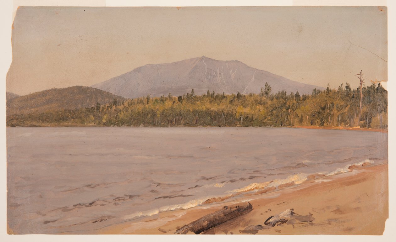 Dibujo, Mt. Katahdin desde Togue Pond, posiblemente 1878 de Frederic Edwin Church