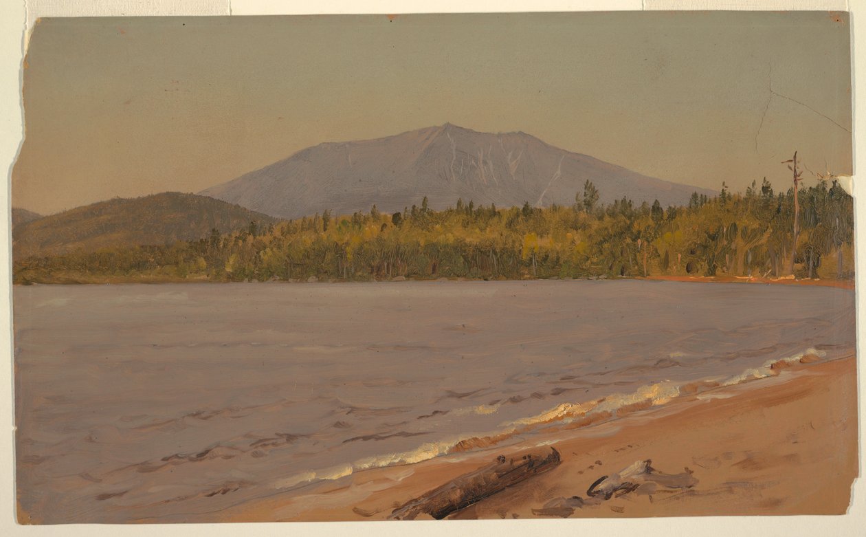Dibujo, Mt. Katahdin desde Togue Pond, posiblemente 1878 de Frederic Edwin Church