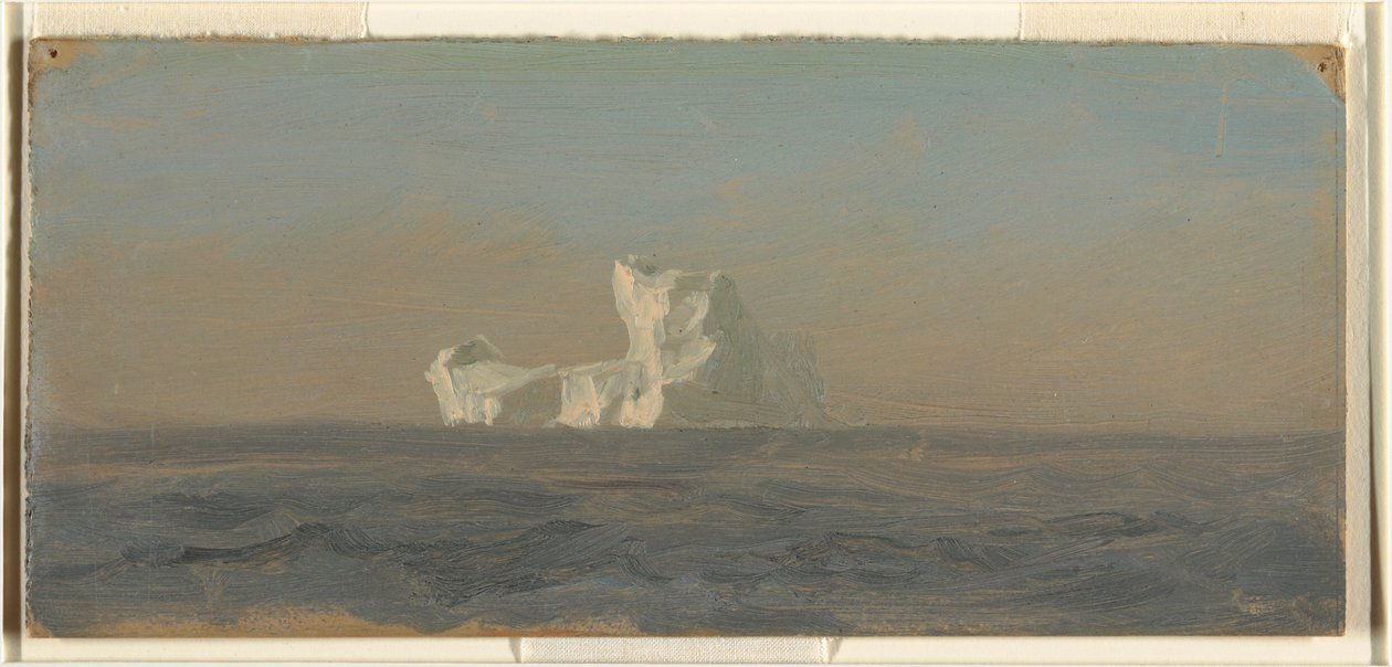 Dibujo, frente a Iceberg, Terranova, junio de 1859 de Frederic Edwin Church