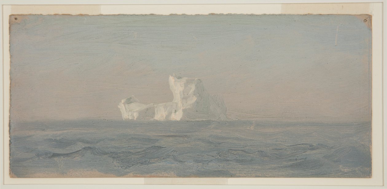 Dibujo, frente a Iceberg, Terranova, junio de 1859 de Frederic Edwin Church