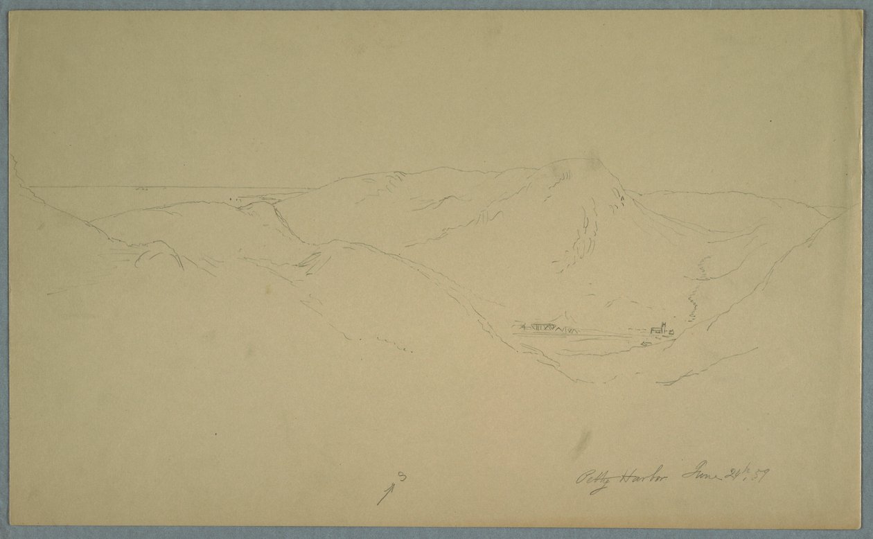 Dibujo, puerto de Petty, 24 de junio de 1859 de Frederic Edwin Church
