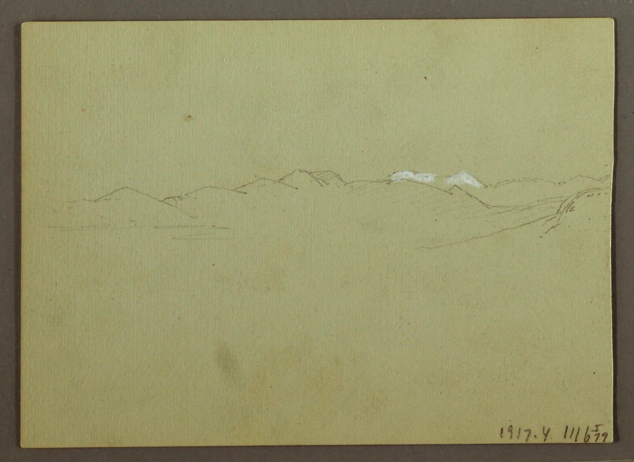 Dibujo, Estudio de plantas y paisajes, 28 de abril de 1869 de Frederic Edwin Church