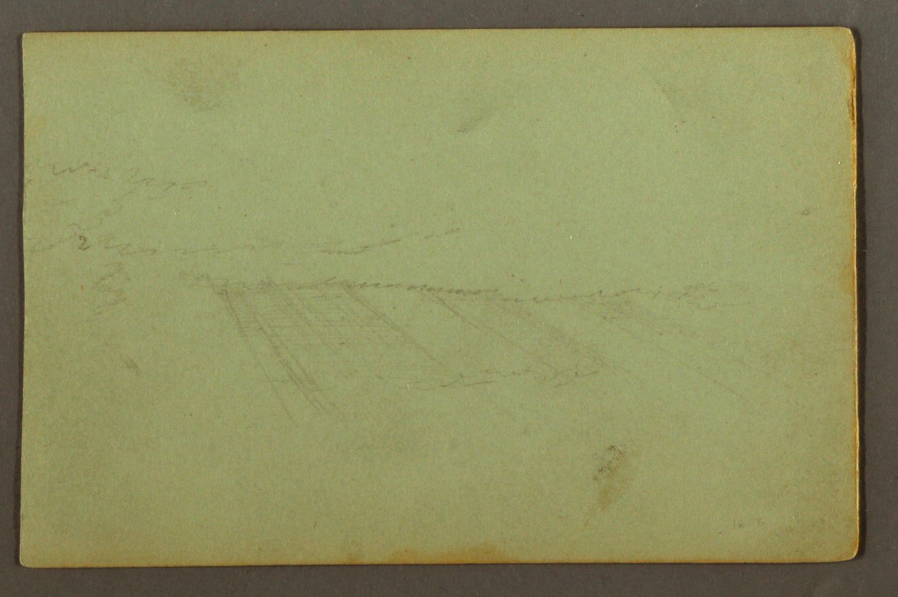 Dibujo, Lluvia, posiblemente 1856 de Frederic Edwin Church
