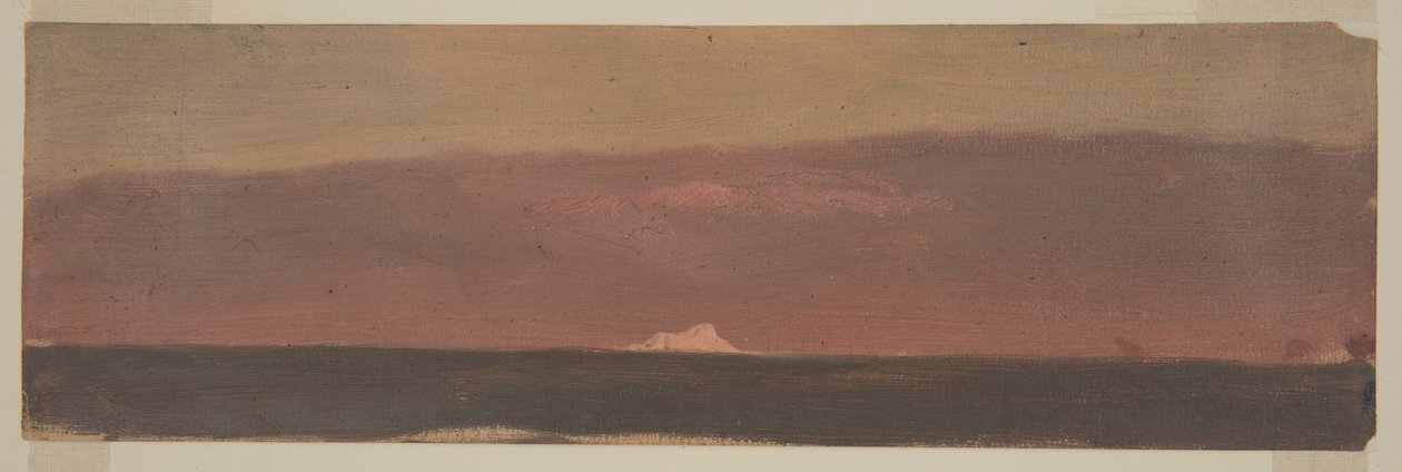 Dibujo, Paisaje marino con iceberg, 1859 de Frederic Edwin Church