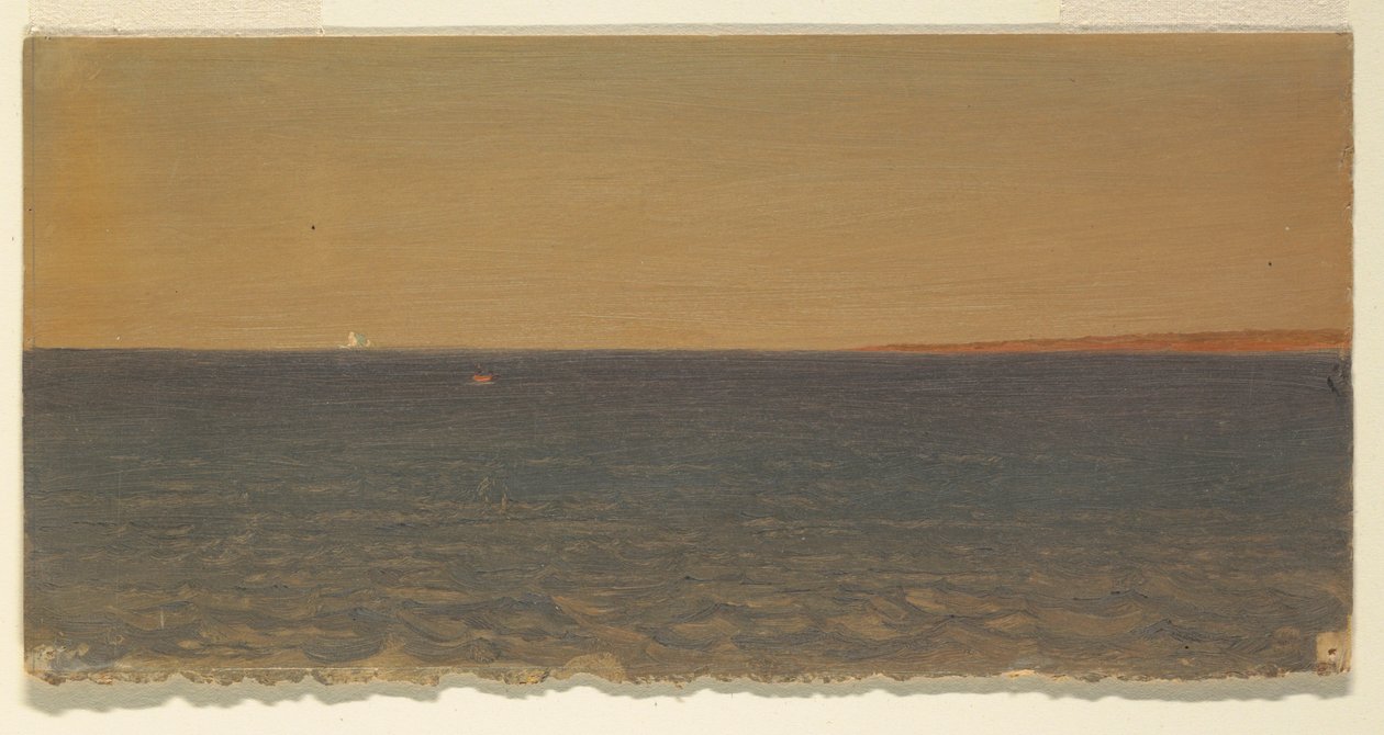 Dibujo, Paisaje marino con iceberg, 1859 de Frederic Edwin Church