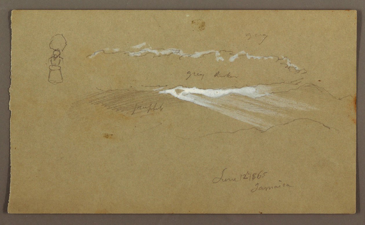 Dibujo, Cielo, Figura, 12 de junio de 1865 de Frederic Edwin Church