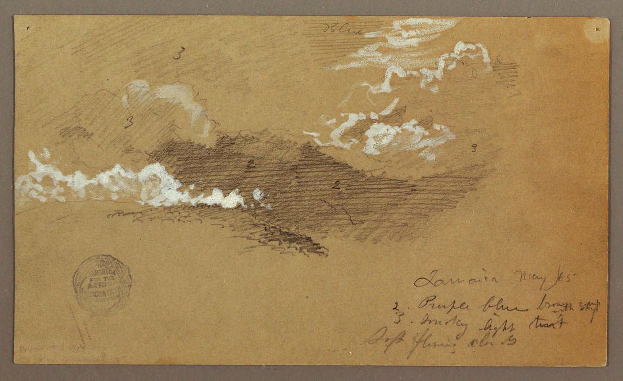 Dibujo, cielo, mayo de 1865 de Frederic Edwin Church