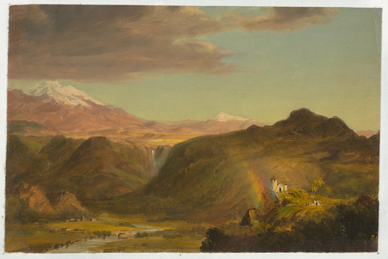 Dibujo, Paisaje sudamericano, 1854 de Frederic Edwin Church