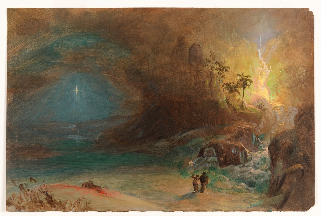 Dibujo, Estudio para "Apoteosis a Thomas Cole", ca. 1847 de Frederic Edwin Church