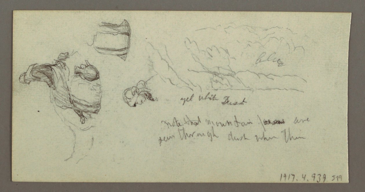 Dibujo, Estudio de patas de camello, posiblemente 1868 de Frederic Edwin Church