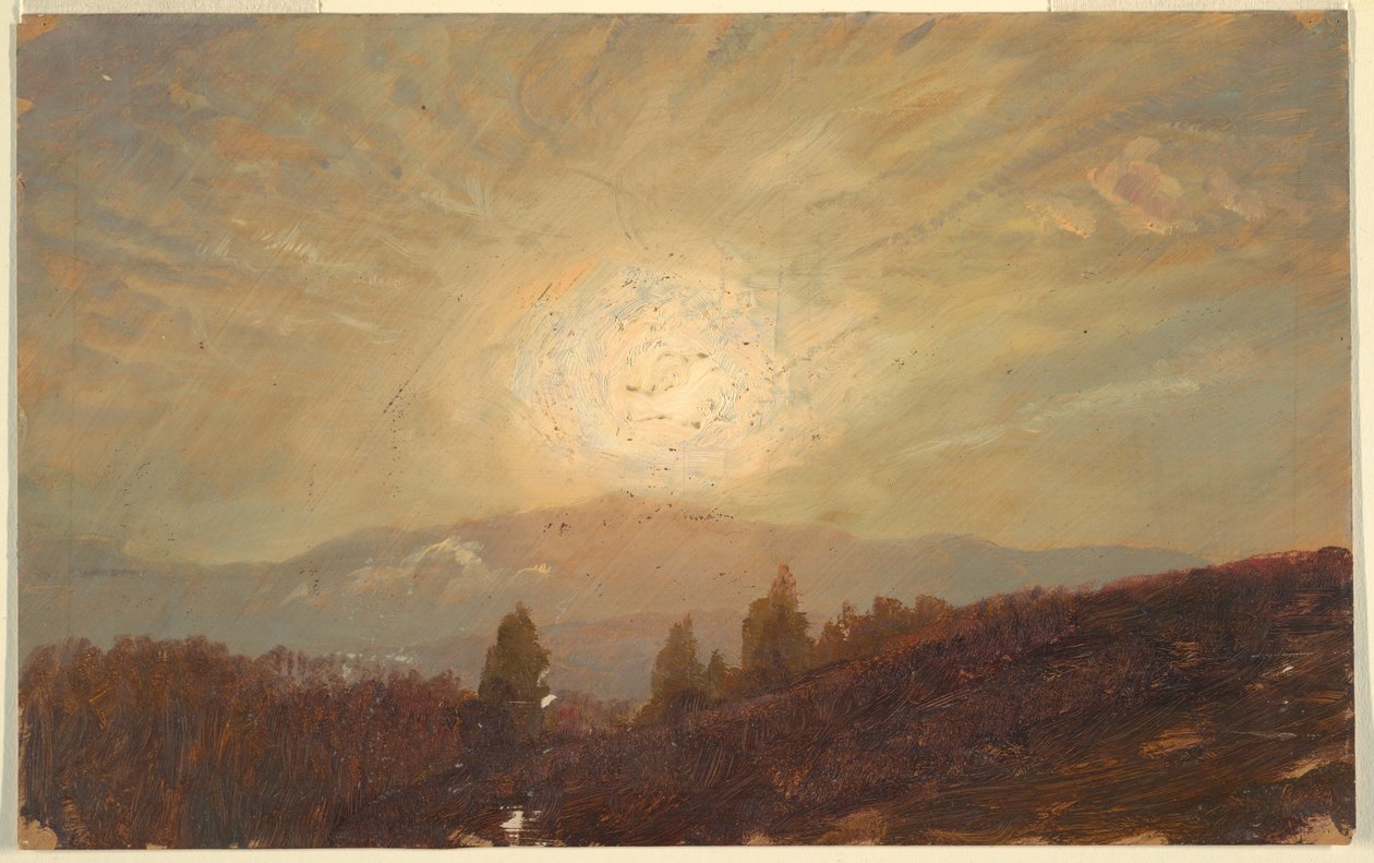Dibujo, Puesta de sol, 1855-65 de Frederic Edwin Church