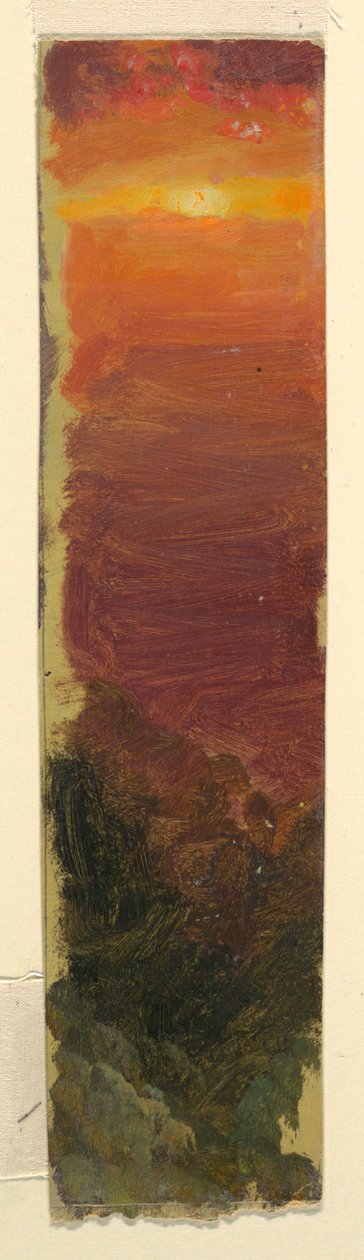 Dibujo, Puesta de sol, 1868 de Frederic Edwin Church