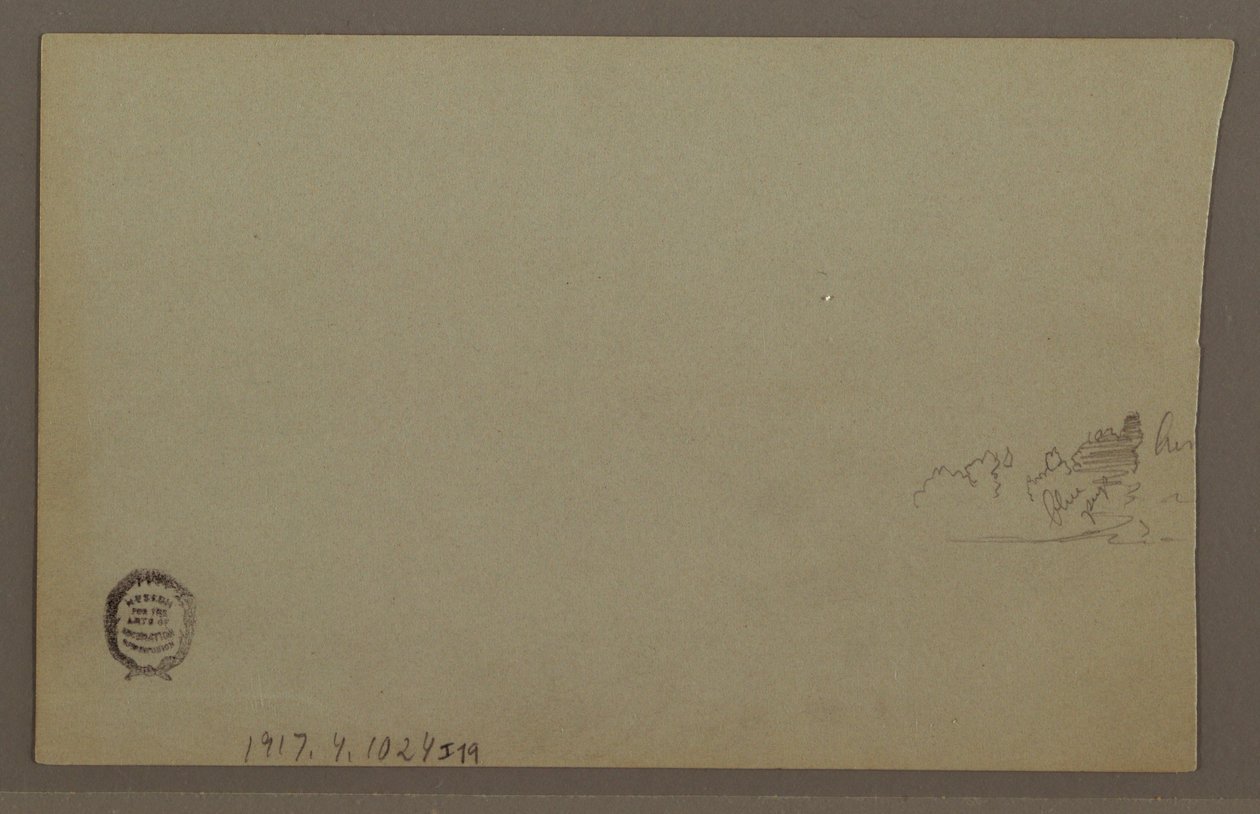 Dibujo, Puesta de sol, posiblemente década de 1860 de Frederic Edwin Church