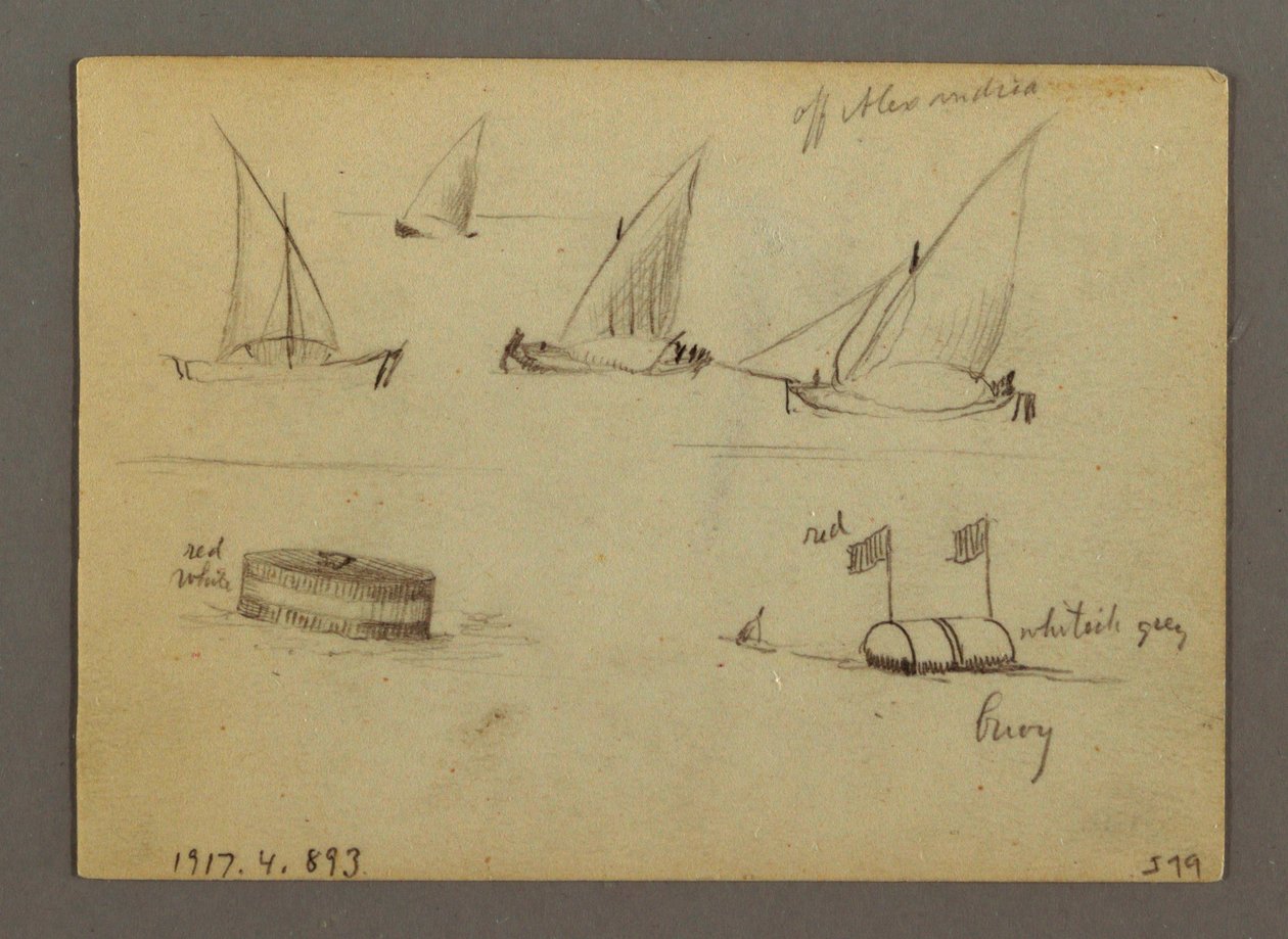 Dibujo, Puesta de sol sobre el mar, Barco de vapor, posiblemente 1868 de Frederic Edwin Church