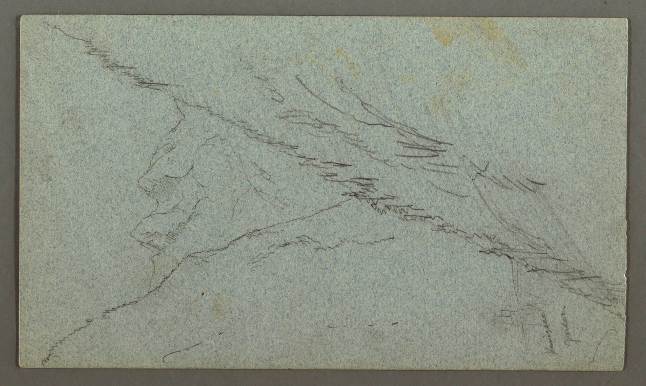 Dibujo, Picos de Tauern, El K nigss, julio de 1868 de Frederic Edwin Church