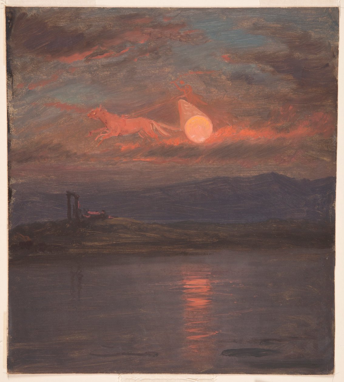 Dibujo, Fantasía del Carro del Sol, probablemente 1868-69 de Frederic Edwin Church