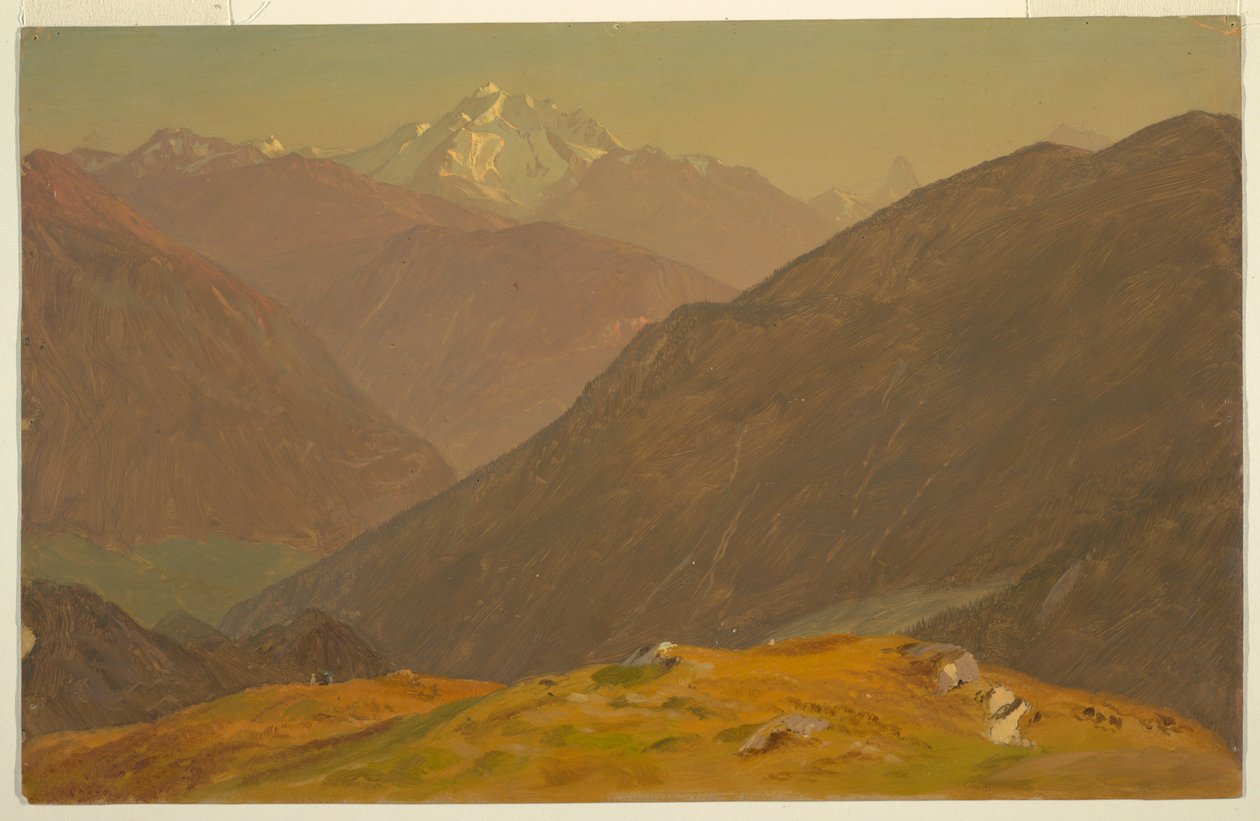 Dibujo, El Goell, cerca de Berchtesgeden, 1868 de Frederic Edwin Church