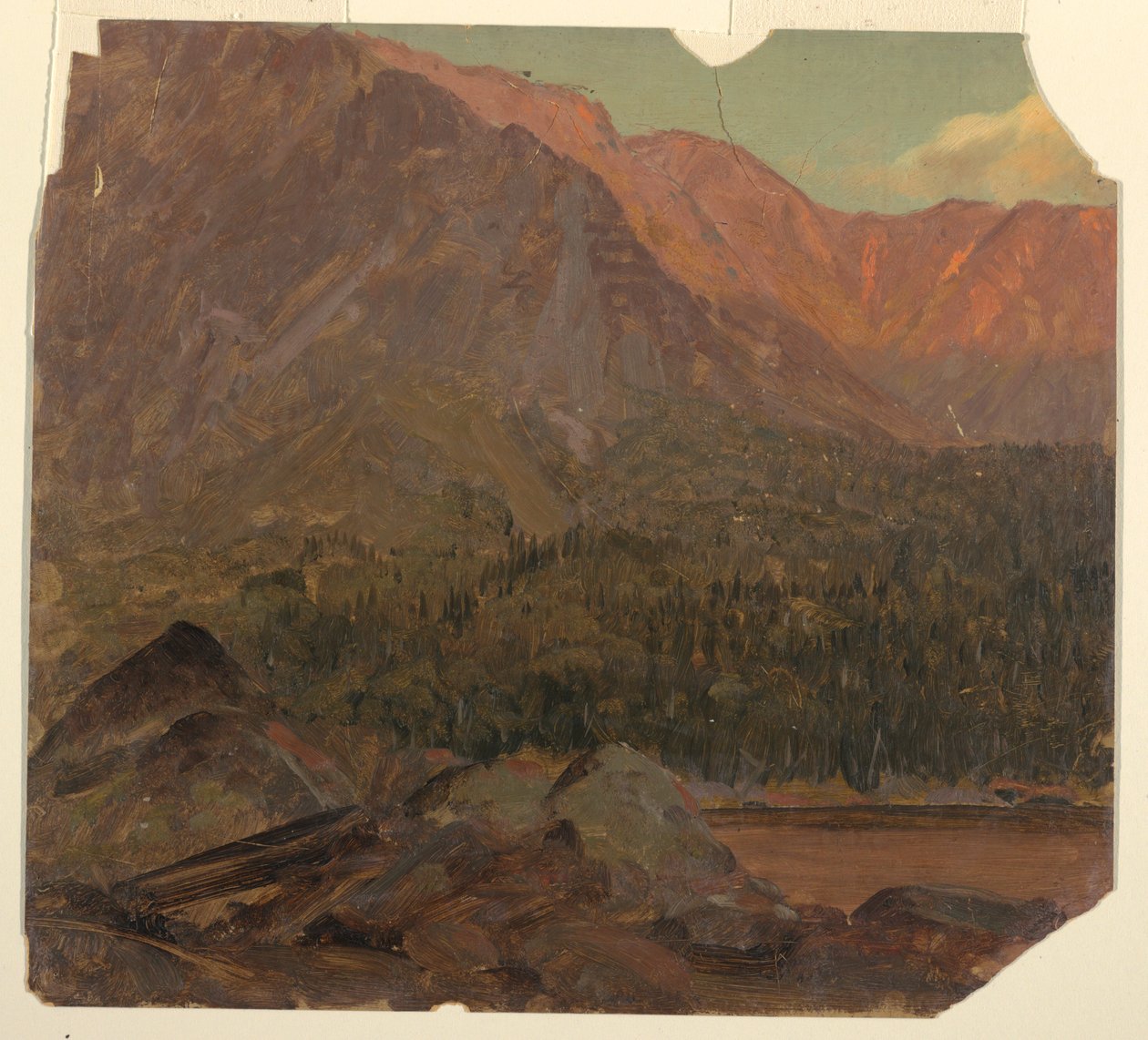 Dibujo, The Great Katahdin Basin, Maine, 1860-70 de Frederic Edwin Church