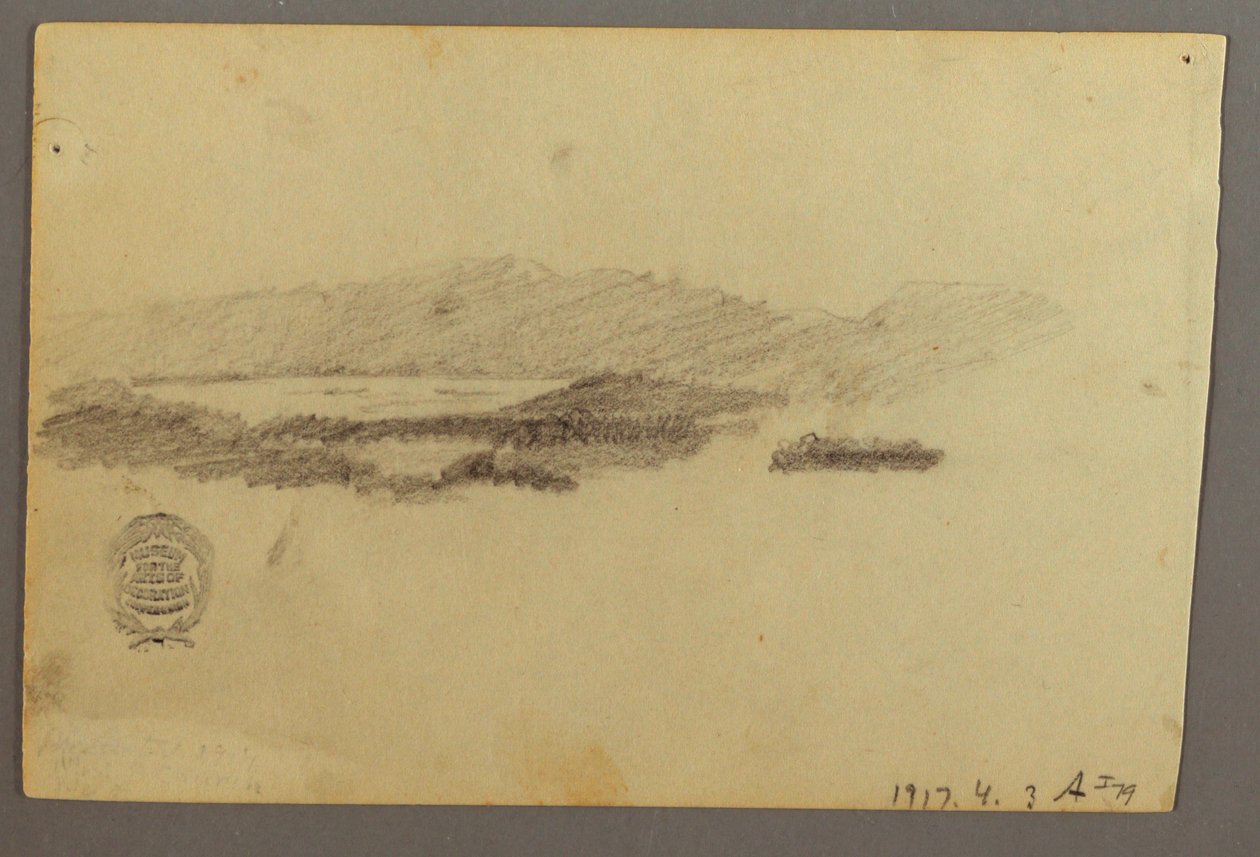 Dibujo, Árboles, julio de 1844 de Frederic Edwin Church