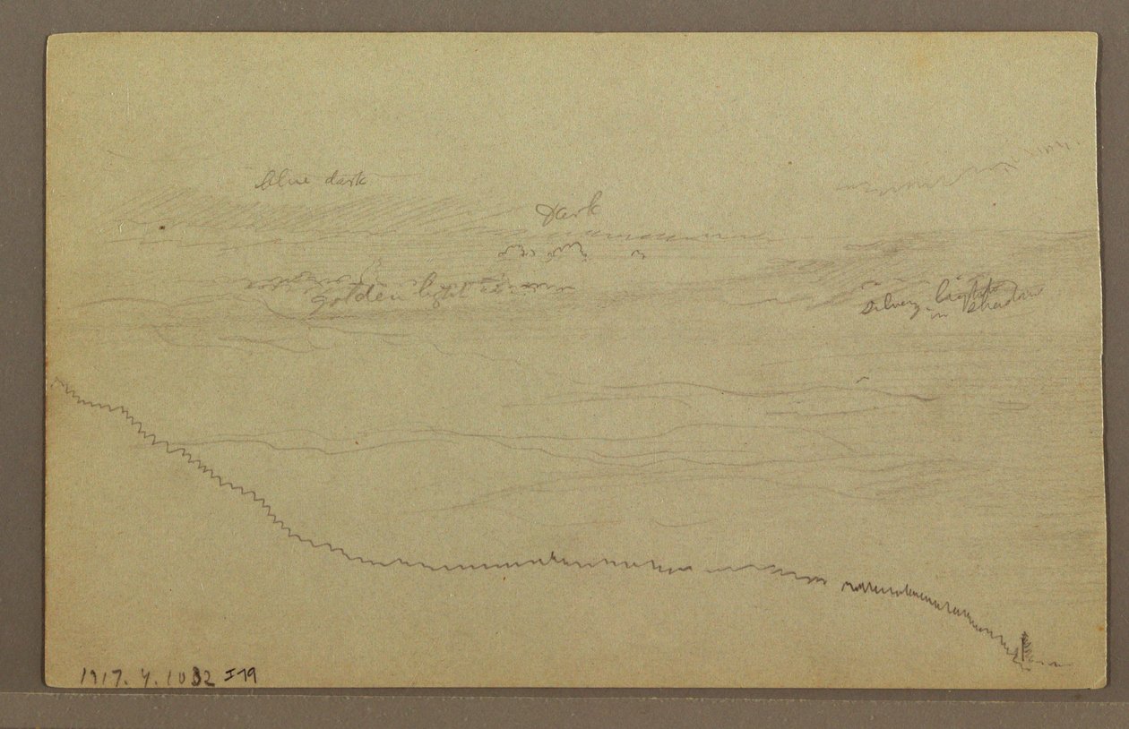 Dibujo, Árboles, posiblemente 1860s de Frederic Edwin Church