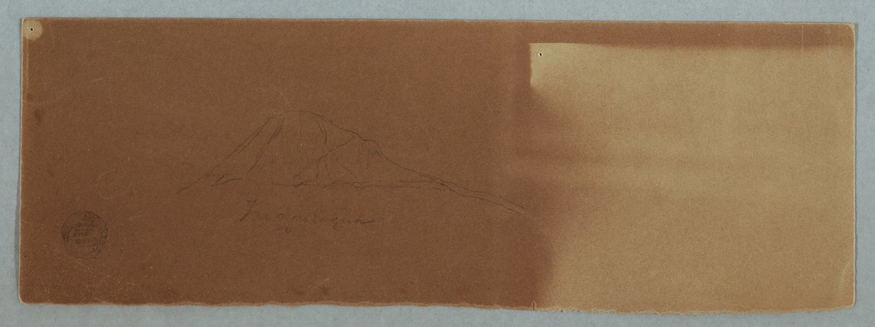Dibujo, Volcán Tungurahua, Ecuador, junio de 1857 de Frederic Edwin Church