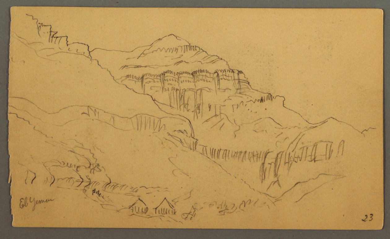 Dibujo, Valleyside, febrero de 1869  de Frederic Edwin Church