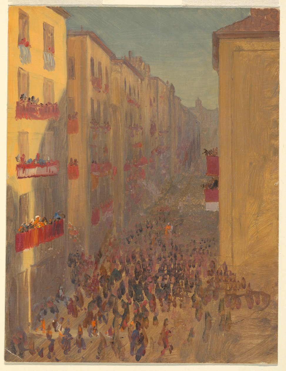 Dibujo, Vista de Beirut (), 1869 de Frederic Edwin Church