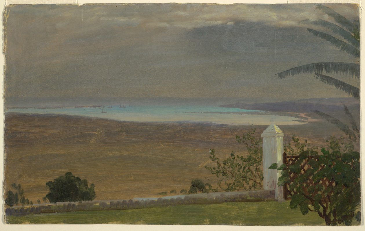 Dibujo, Vista del mar, 1865 de Frederic Edwin Church