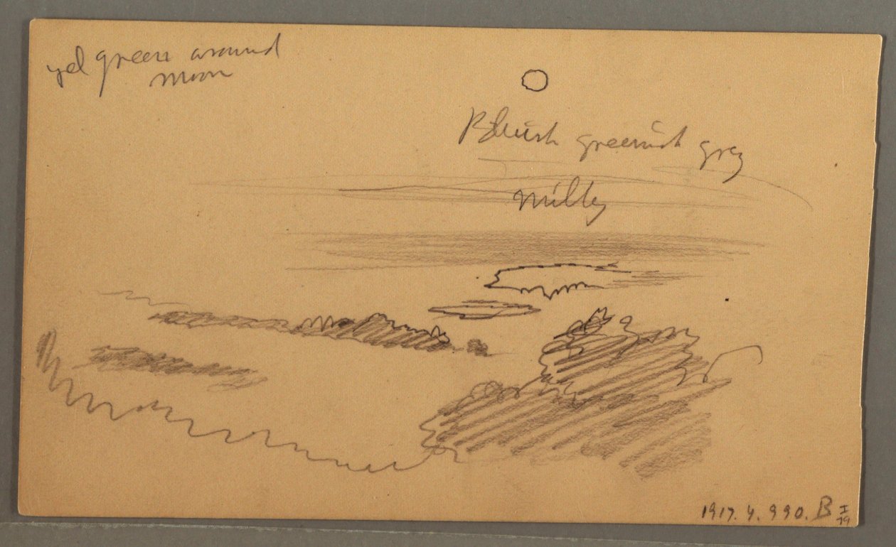 Dibujo, Valle arbolado, octubre de 1873 de Frederic Edwin Church