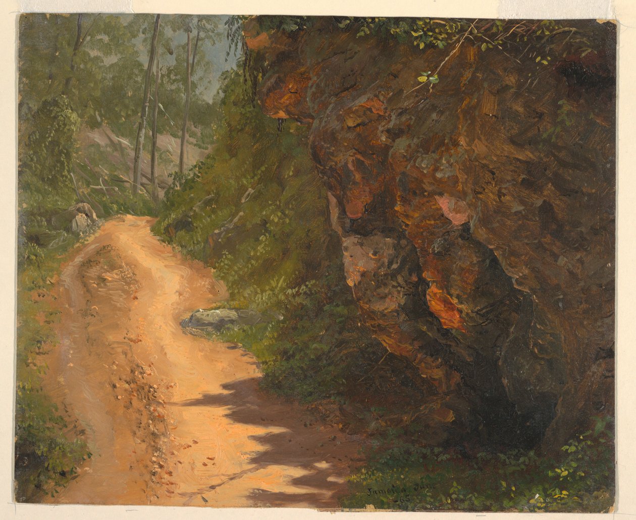 Dibujo, Woodland Path, Jamaica, junio de 1865 de Frederic Edwin Church