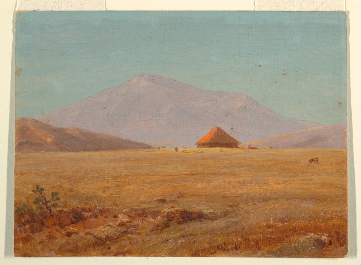 ¿Ecuador?, meseta montañosa con cabaña de Frederic Edwin Church