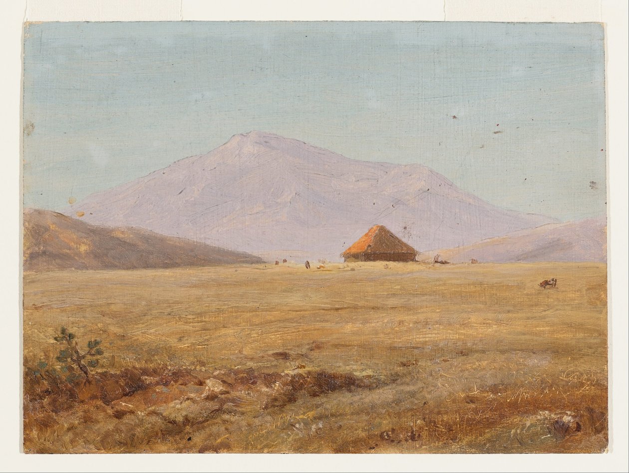 Ecuador, meseta montañosa con cabaña de Frederic Edwin Church