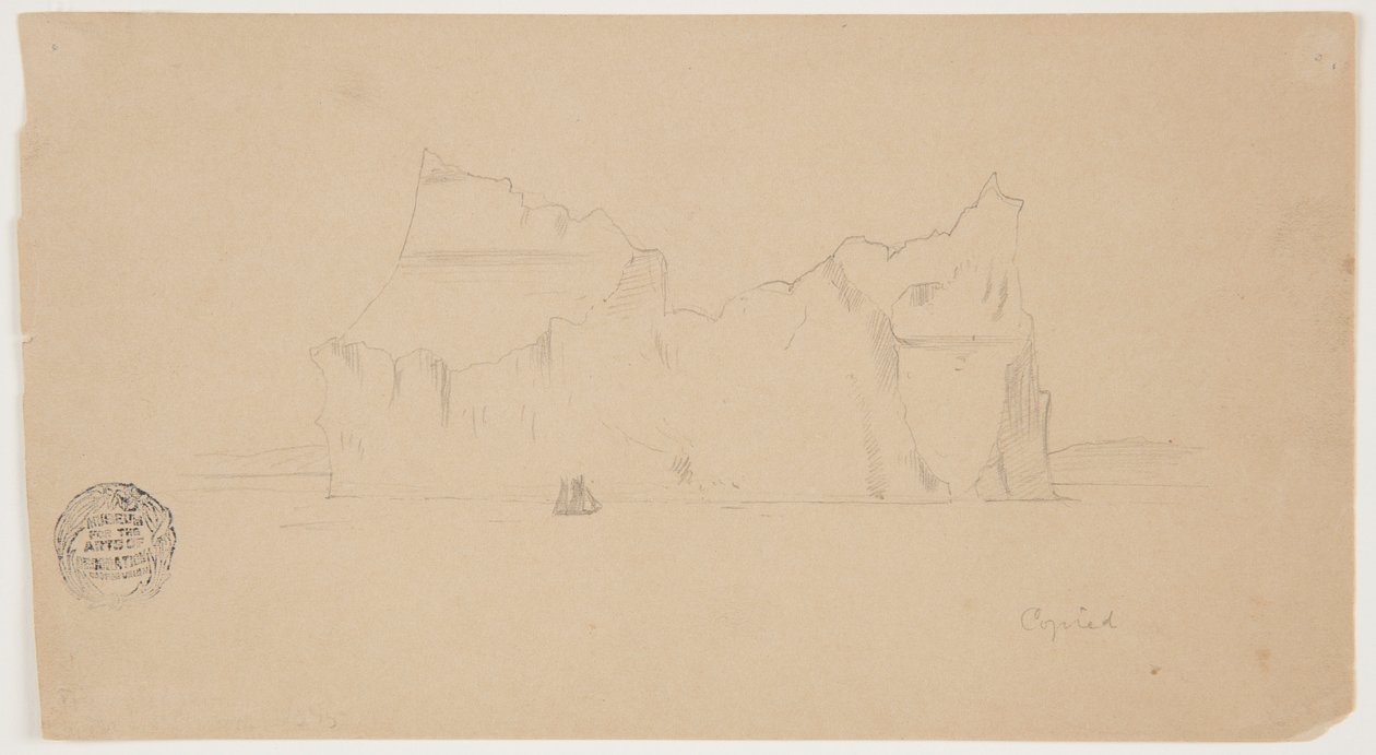 Iceberg Flotante con Velero de Frederic Edwin Church